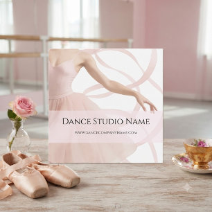 Studio de danse Ballerine Rose pastel Réseaux soci