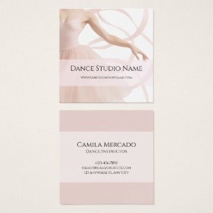 Studio de danse Ballerine Rose pastel Réseaux soci