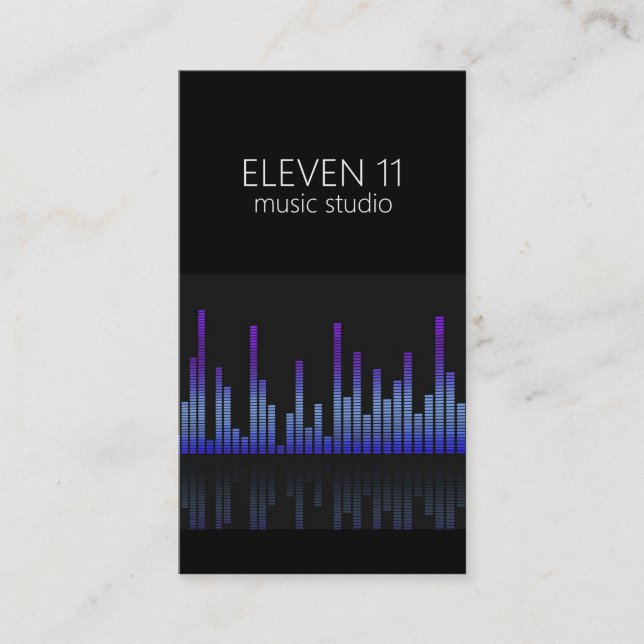 Studio für berufliche Musikaufnahmen Visitenkarte (Vorderseite)