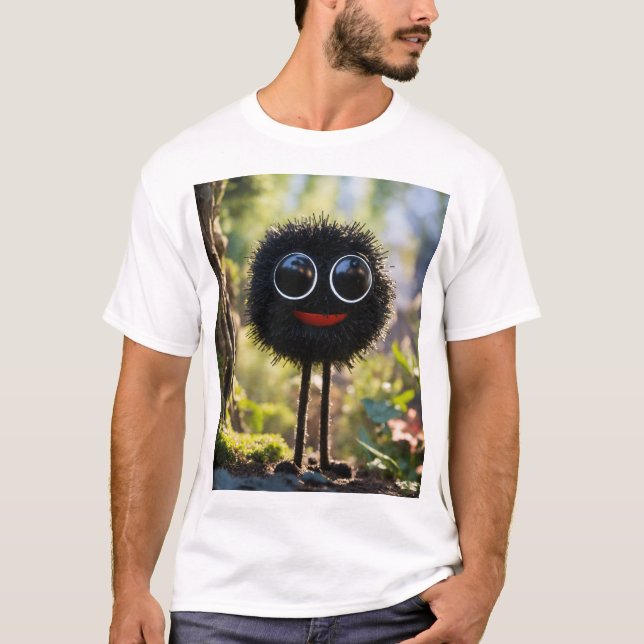 Studio Ghibli Soot Sprite Art Print T-Shirt (Vorderseite)