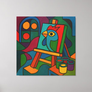 Studio - großes umwickeltes Leinwand-Kunstposter Leinwanddruck