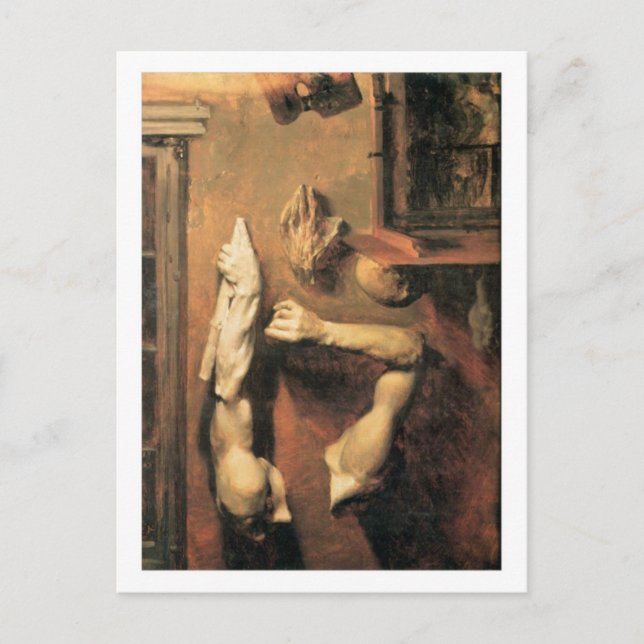 Studio Intérieur avec carte postale Casts (Devant)