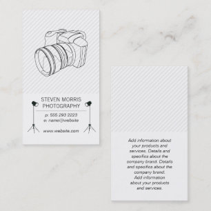 Studio Lights   Fotograf   Kamera Visitenkarte