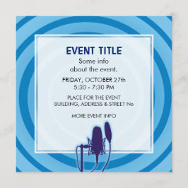 Studio Mikrofon Einladung