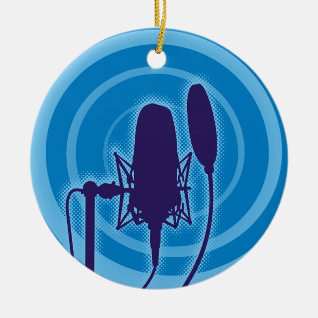 Studio Mikrofon Keramikornament (Vorne)