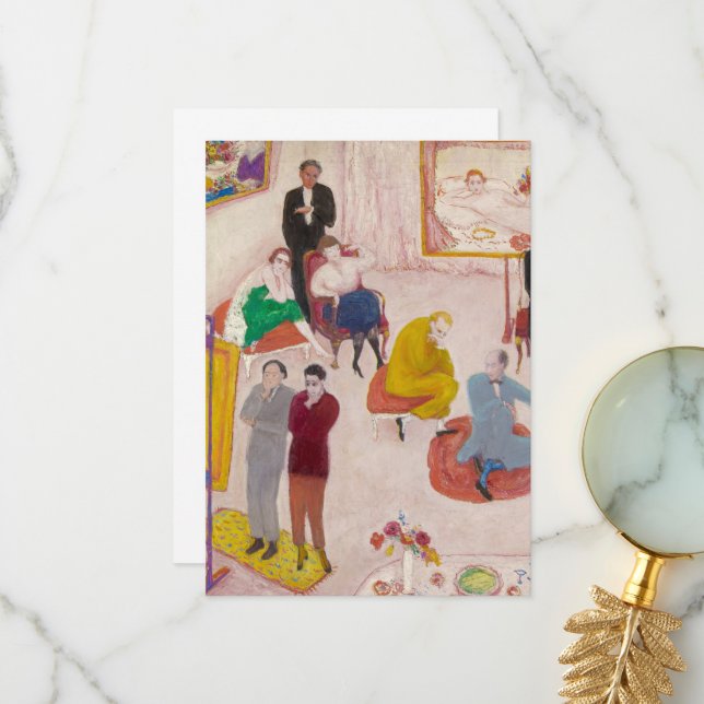 Studio Party von Florine Stettheimer Dankeskarte (Vorderseite/Rückseite Beispiel)