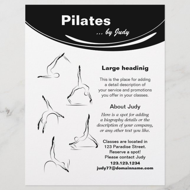 Studio Pilates Flyer (Vorne)