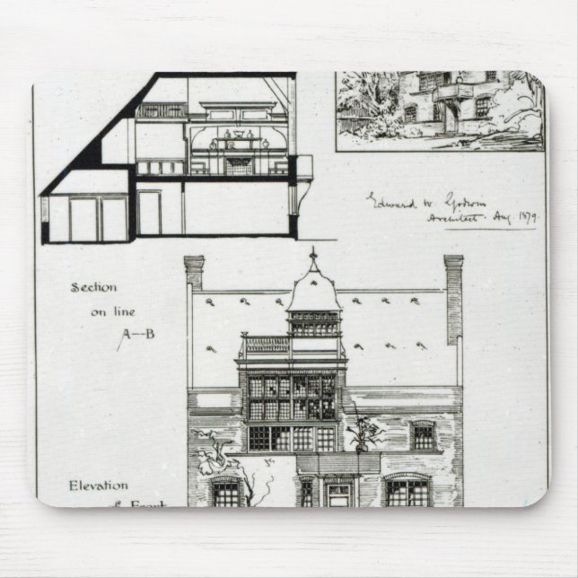 Studio und Hütte für Fräulein Rosa Corder Mousepad (Vorne)