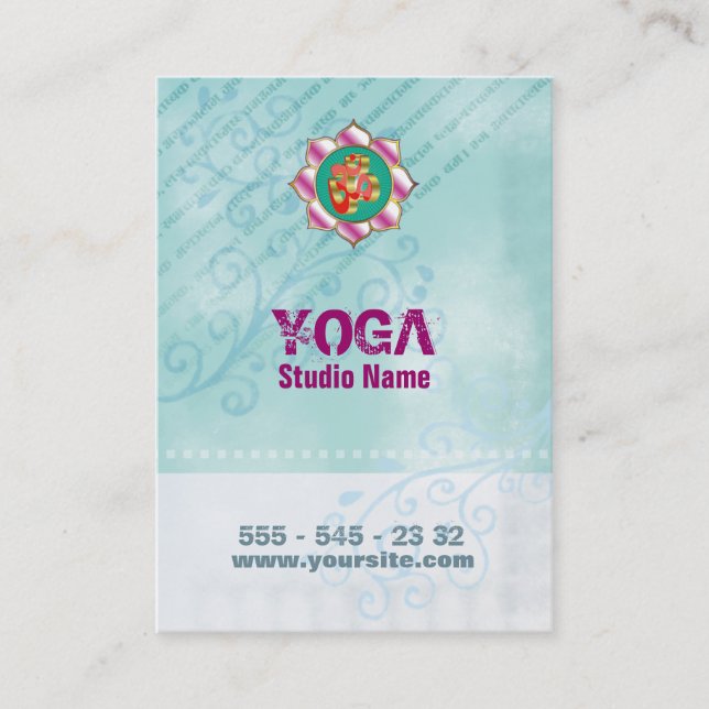 Studio Yoga - Carte de visite (Devant)