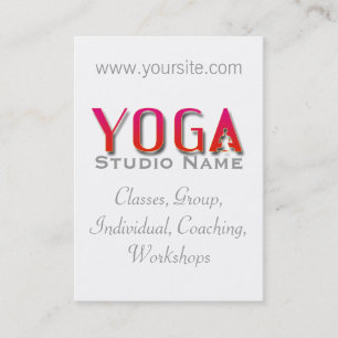 Studio Yoga - Carte de visite