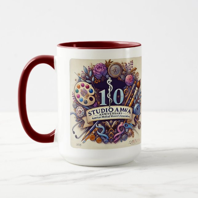 StudioAMWA Tasse zum 10. Jahrestag (Links)