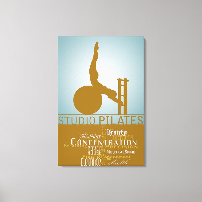 Studiopilates - Wrapped Canvas Leinwanddruck (Vorderseite)