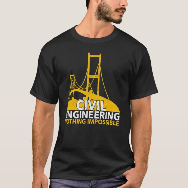Studium der Konstruktion Ziviler Ingenieure T-Shirt (Vorderseite)