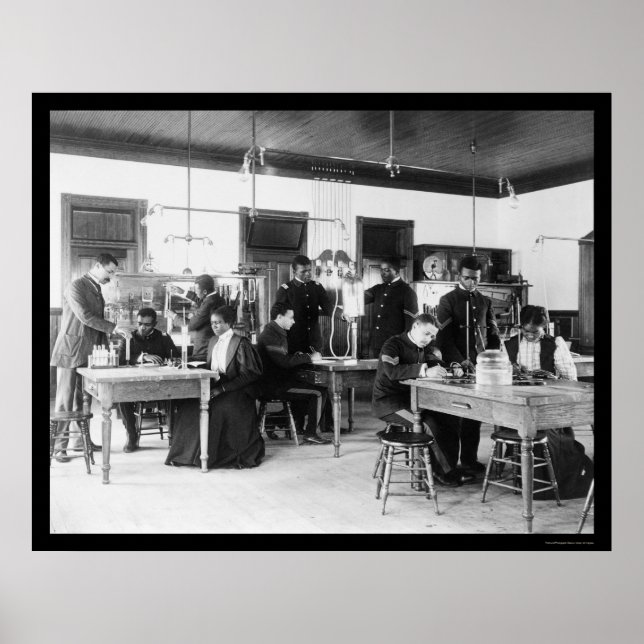 Studium der Physik Hampton Institute VA 1899 Poster (Vorne)
