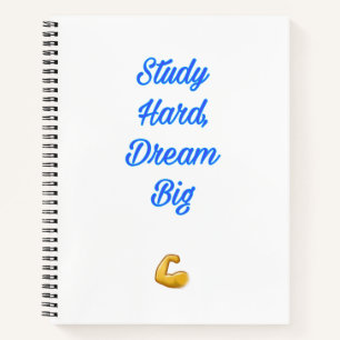 Studium Hard, Dream Big - Motivierend Stude Notizbuch