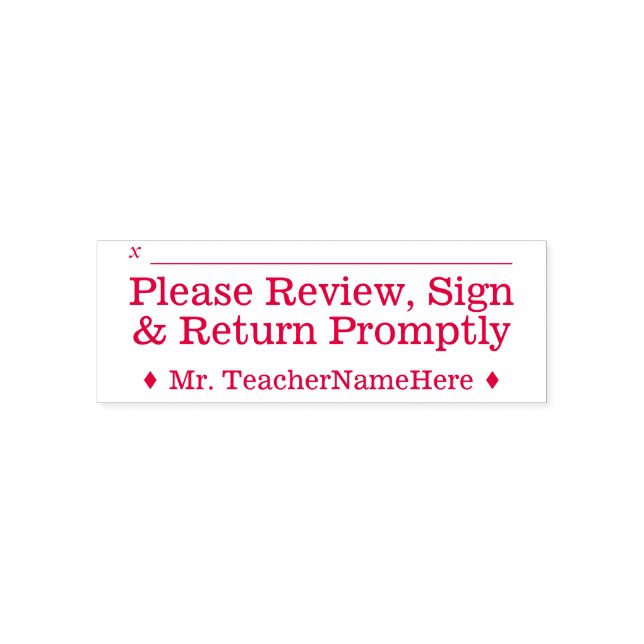 Studium Work Review + Name Rubber Briefmarke Permastempel (Design)