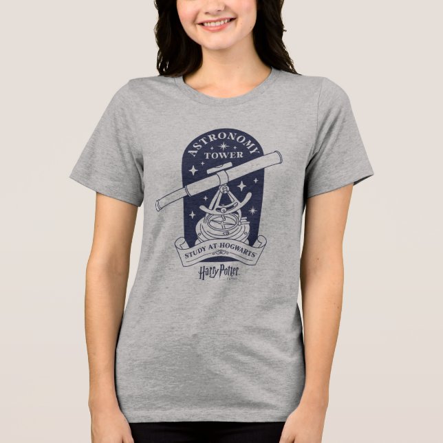 Study at HOGWARTS™ Astronomy Tower Tri-Blend Shirt (Vorderseite)