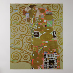 Study for Fulfilment, C.1905-09 (w/c & gold on pap Poster