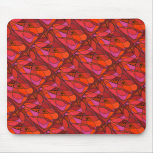 "Study in Reds" geteerte abstrakte Design Mousepad