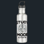 Study Mode Activated Hydration School Motivation Edelstahlflasche<br><div class="desc">Fuel your focus with “Study Mode: Activated” — the perfect back to school phrase for students who stay sharp,  hydrated,  and motivated through every lesson,  test,  and study session with determination and clarity.</div>