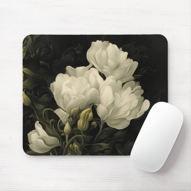 Study of a Peony Mousepad (Mit Mouse)