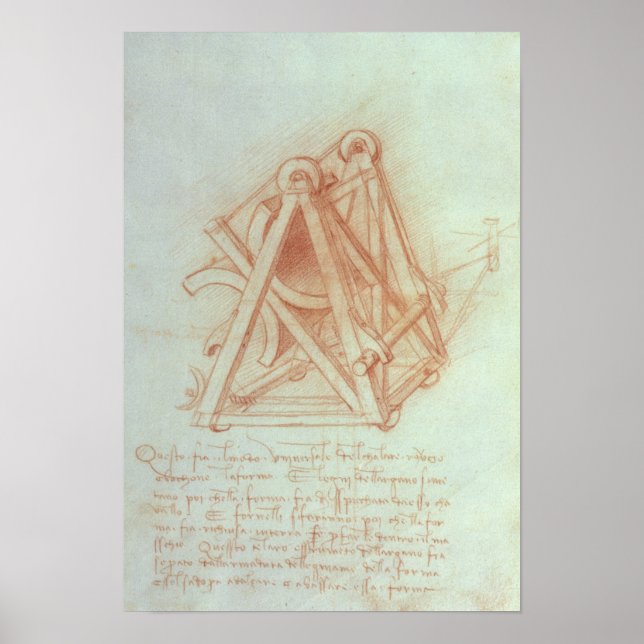 Study of the Wooden Framework with Casting Poster (Vorne)