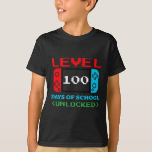Stufe 100 Tage der Schule entsperrt 3 T-Shirt