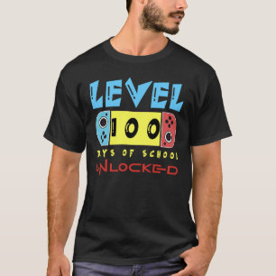 Stufe 100 Tage Schule Unverschlossene Kinder zurüc T-Shirt
