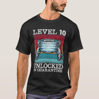 Stufe 10 in Quarantäne-Videospielen 10. T-Shirt