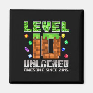 Stufe 10 Phantastisch seit 2015 10 Pixel Ga Magnet