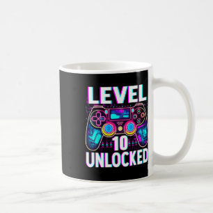 Stufe 10 Ungesperrtes Shirt Funny Video Gamer Geek Kaffeetasse