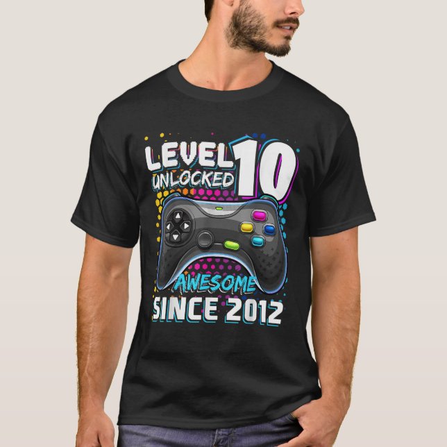 Stufe 10 Unverriegeltes Phantastisches 2012-Videos T-Shirt (Vorderseite)