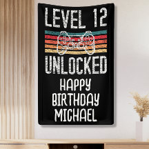Stufe 12 Entsperrtes 12. Geburtstagsbanner