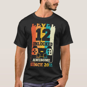 Stufe 12 Phantastisch seit 2011 Videospiel Bi T-Shirt
