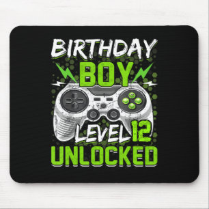 Stufe 12 unverschlossener Gamer 12. Geburtstagsges Mousepad