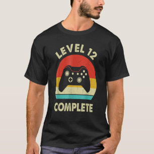 Stufe 12 Vollständiger Retro 12 Jahre Hochzeitsäng T-Shirt