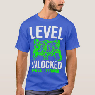 Stufe 13 Entsperrte 13. Video Geburtstagsgeschenk T-Shirt