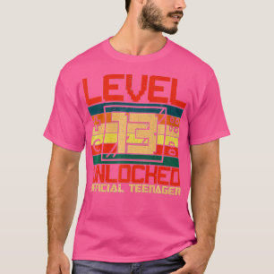 Stufe 13 Entsperrte 13. Video Geburtstagsgeschenk  T-Shirt
