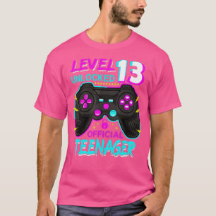 Stufe 13 Entsperrte 13. Video Geburtstagsgeschenk T-Shirt