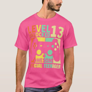 Stufe 13 Entsperrtes 13. Video Geburtstagsgeschenk T-Shirt