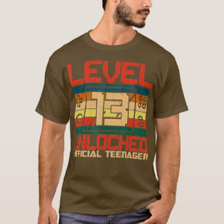 Stufe 13 Entsperrtes 13. Video Geburtstagsgeschenk T-Shirt