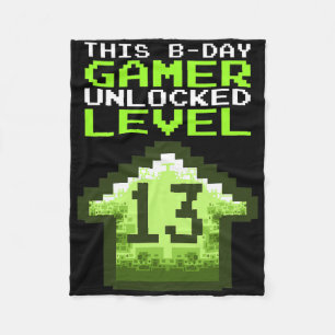 Stufe 13 Unverriegeltes Geburtstagsvideospiel 13. Fleecedecke