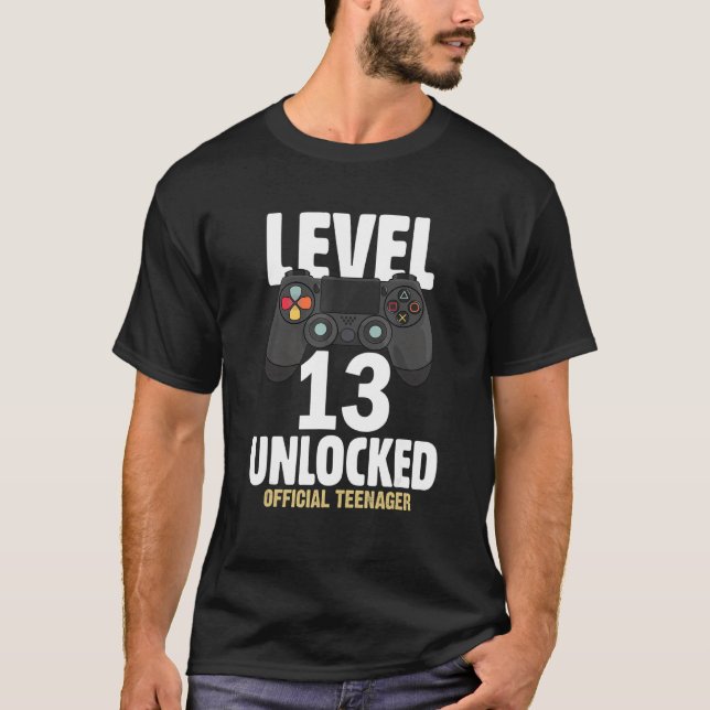 Stufe 13 Unverschlossener Offizieller Teenager 13. T-Shirt (Vorderseite)