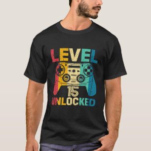 Stufe 15 Unverschlossen Not leidende 15 Jahre alt T-Shirt