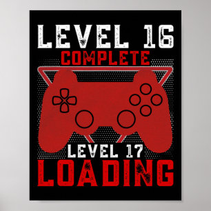 Stufe 16 Vollständige Stufe 17: Gamer zum Geburtst Poster