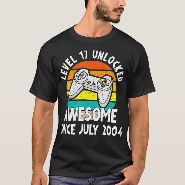 Stufe 17 Ungesperrtes Phantastisches Juli 2004 Vid T-Shirt (Vorderseite)