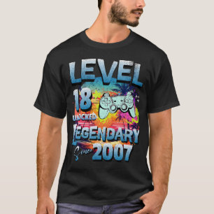 Stufe 18 Jahre alt seit 2007 legendär T-Shirt