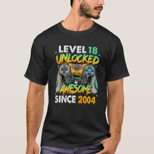 Stufe 18 Phantastisch seit 2004 18. Geburtstag T-Shirt