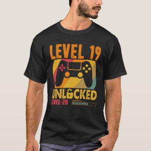Stufe 19 Unverriegeltes 19-jähriges Videospiel-Par T-Shirt
