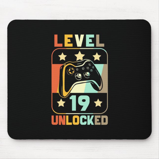Stufe 19 Unverschlossen Mousepad (Vorne)